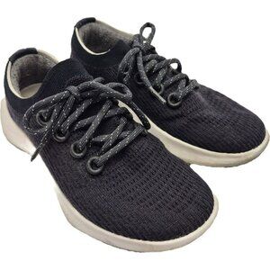 Allbirds Tree Dasher 2 TD2 Knit Active Sneakers Black Bizzard Sole Women's 7.5